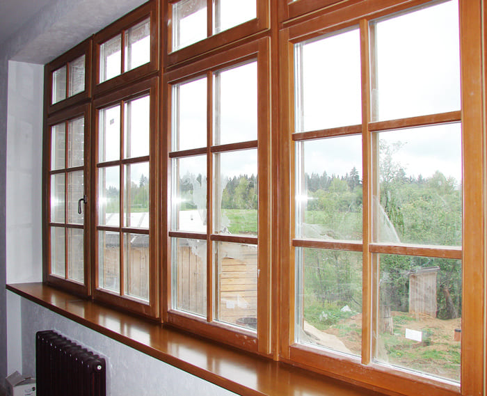 Деревянные окна из лиственницы от компании «КРОНА»